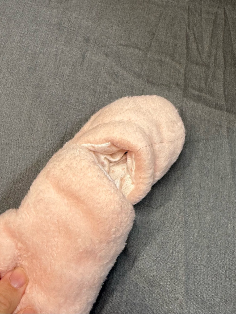 Plush Hooded Infant Footed Snowsuit in Light Pink - Picture 5 of 5